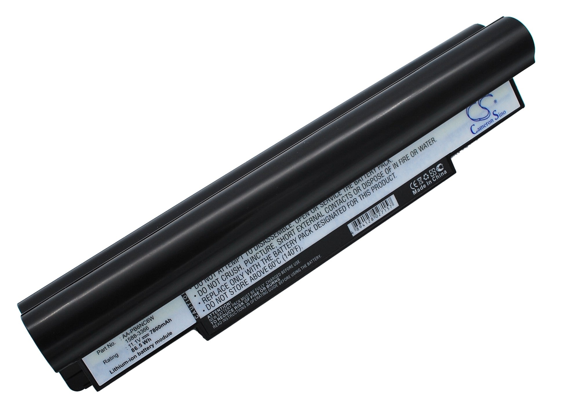 7800mAh Extended Life Laptop Battery for Samsung NP-NC10 Series - 11.1V Li-ion - Black, High Capacity Replacement
