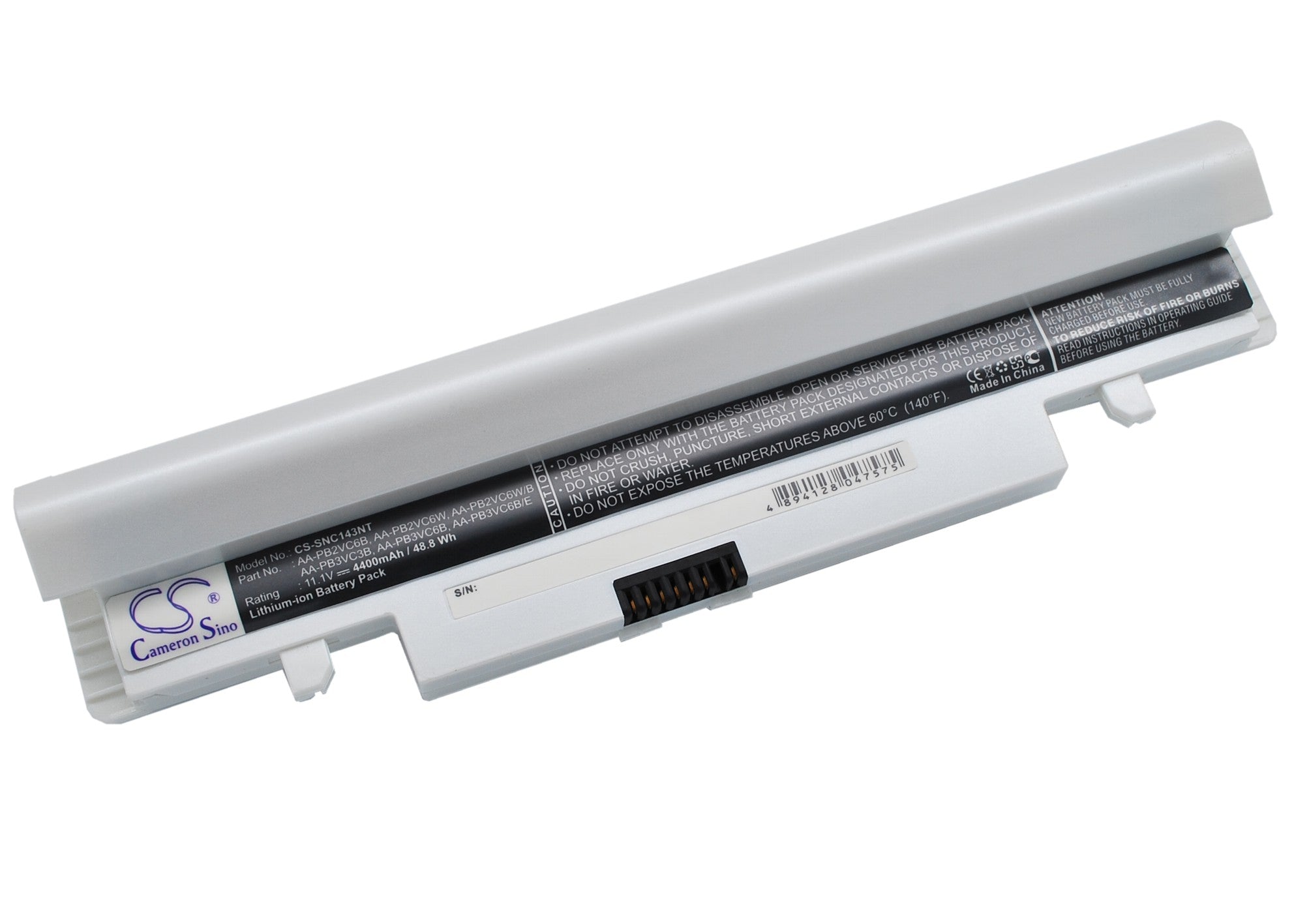 4400mAh Replacement Laptop Battery for Samsung NP-N Series - 11.1V Li-ion, Extended Life, High Capacity

