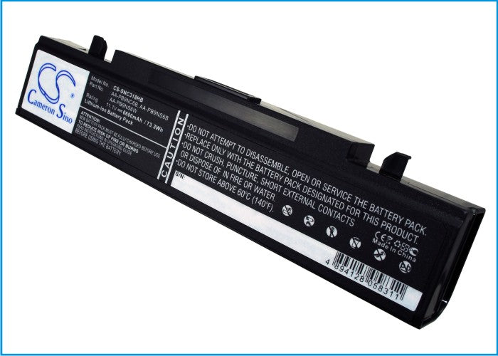 Samsung Laptop Battery - 11.1V 6600mAh Li-ion - Q318, R468, R710, NP-Q320 Series - Premium Replacement
