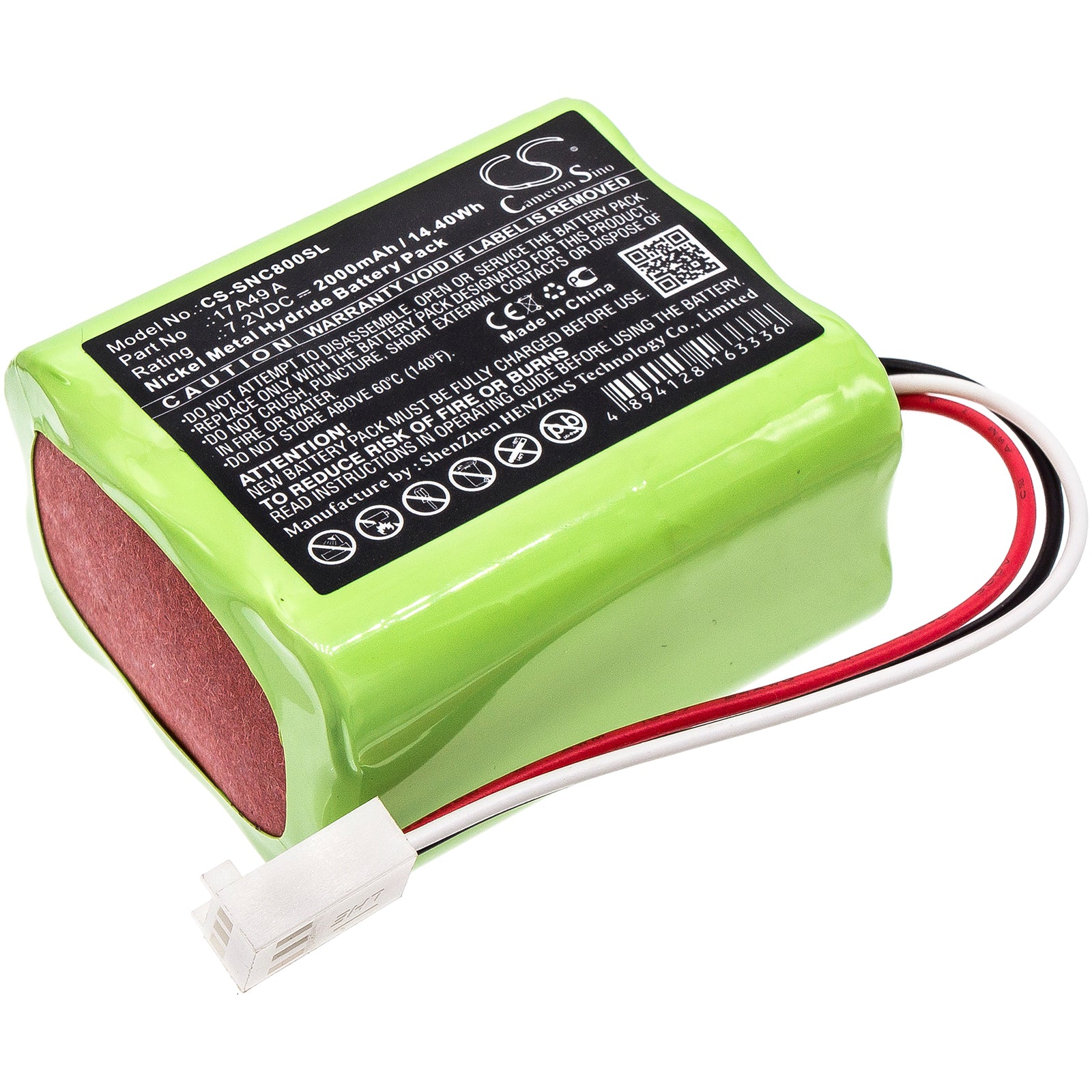 7.2V 2000mAh Ni-MH Battery Replacement for Sencore 17A49 A, AVT-800217 D Survey & Test Equipment
