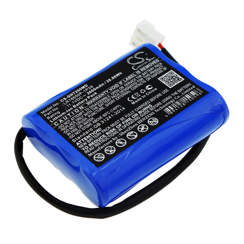 Solaris NT2A Medical Device Battery - 2600mAh, 11.1V Li-ion Replacement Battery, 28.86Wh

