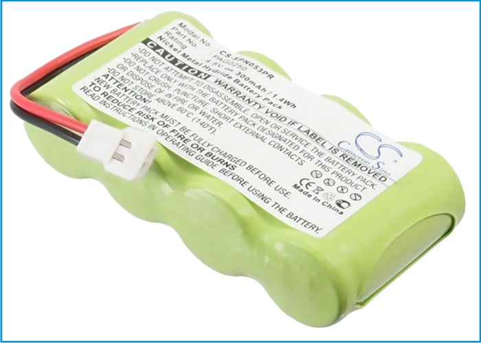 300mAh Ni-MH 4.8V Replacement Battery for Signologies 1300500, GN9962053 & Perpect Pager PAG0250
