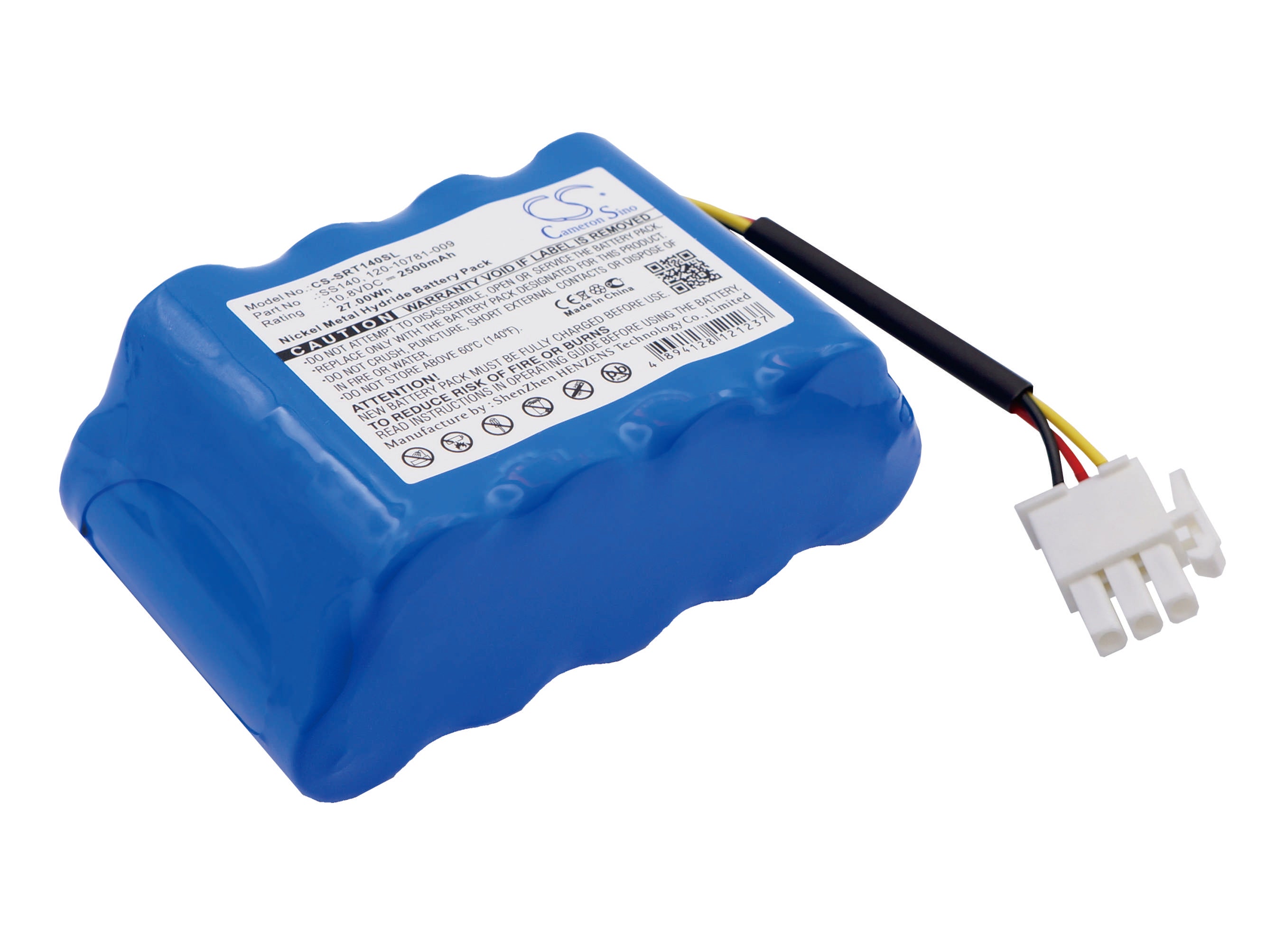 2500mAh Battery for SUNRISE TELECOM xDSL MTT Meter - 10.8V Ni-MH Replacement for SS140 Series.

