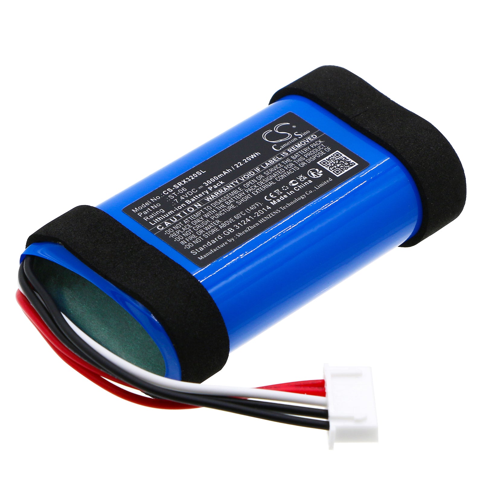 7.4V 3350mAh Li-ion Replacement Battery for Sony SRS-XB31, XB33, XE300, XB32 Speakers (ST-06)
