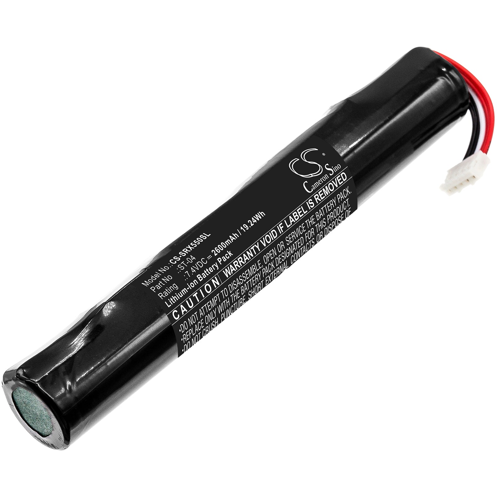 2600mAh Replacement Battery for Sony SRS-X55, X77, BTX300 Speakers, 7.4V 19.24Wh, Li-ion