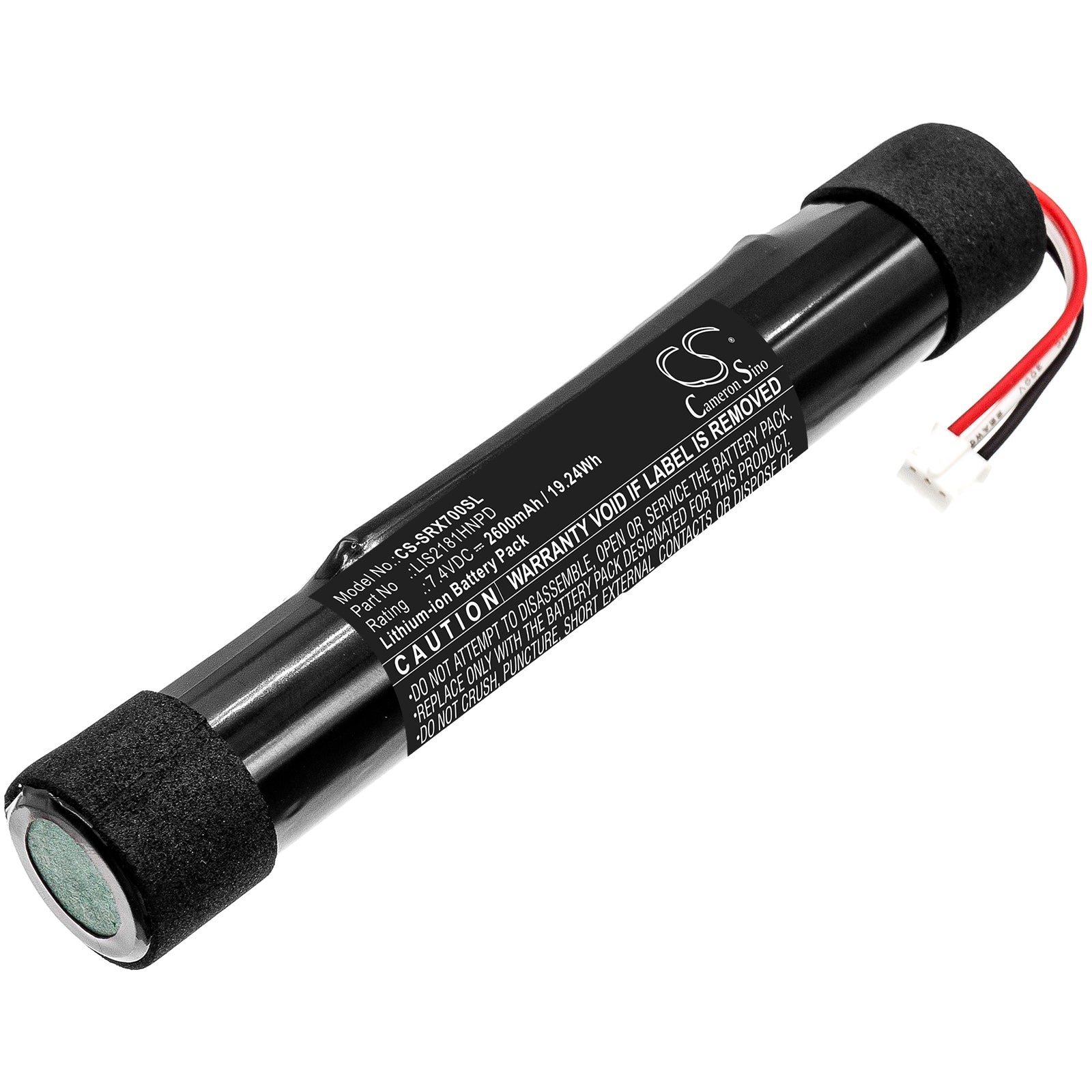 2600mAh Replacement Battery for Sony SRS-X7 & BTX300 Speakers (7.4V, 19.24Wh) - Li-ion Pack
