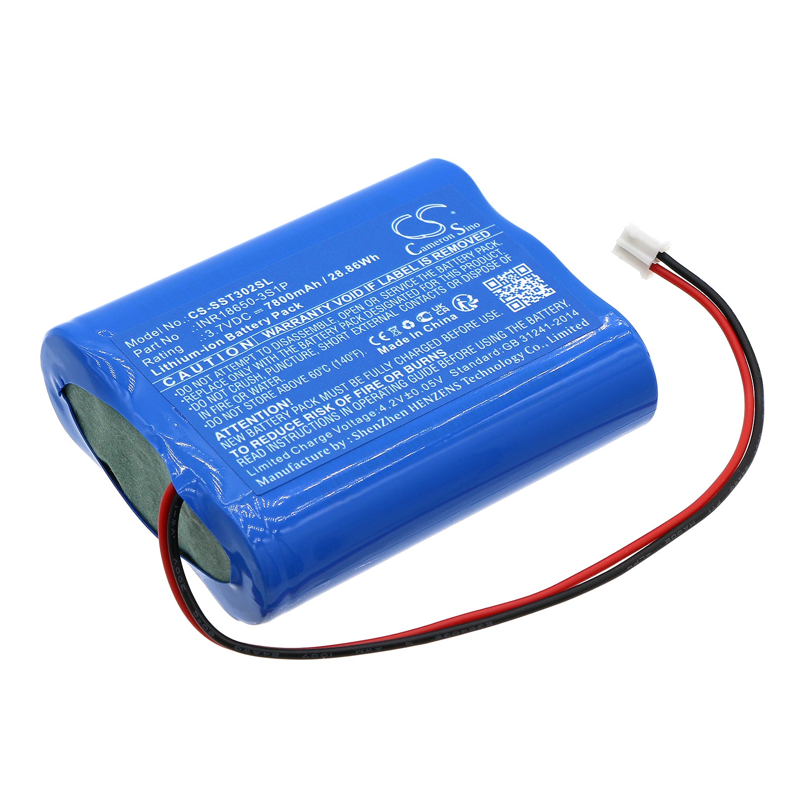 7800mAh Replacement Battery for Simplehuman Cosmetic Mirror - ST3024, ST3026, ST3027, ST3028, BT1080 - 3.7V Li-ion Backup Power
