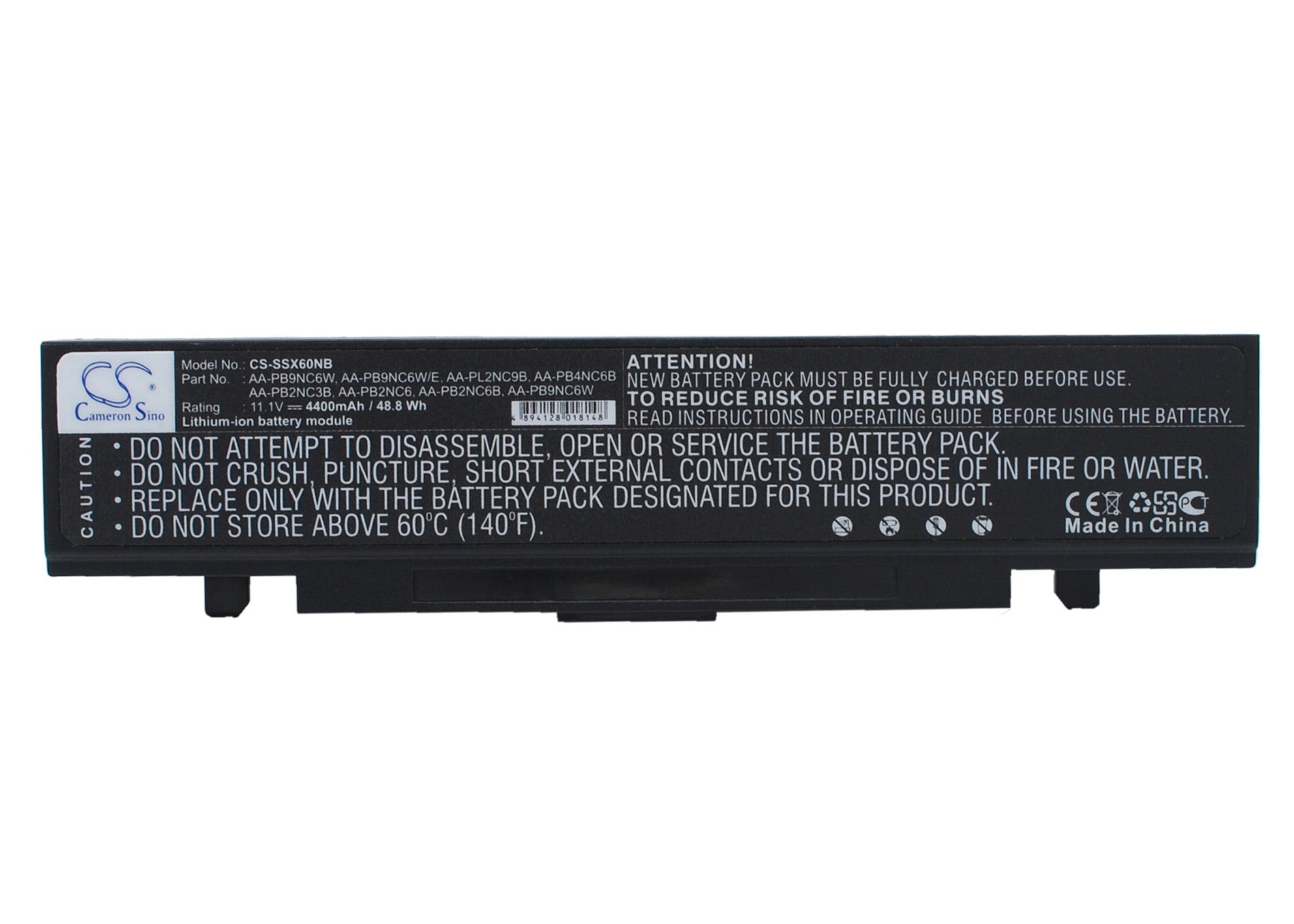 4400mAh Laptop Battery for Samsung M60 Aura, NP-P/R/Q/X Series - 11.1V 48.84Wh Replacement
