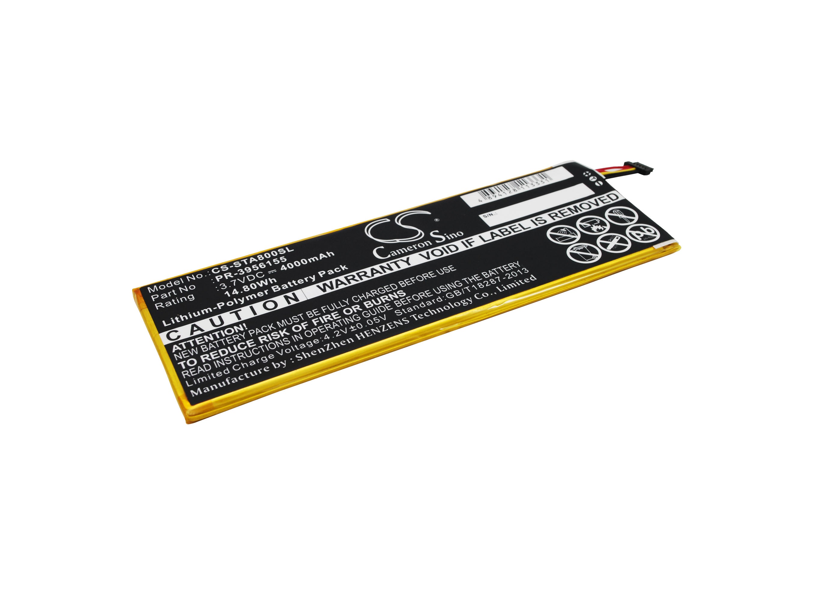 4000mAh Replacement Battery for INSIGNIA Flex 8" Tablet NS-15AT08 (3.7V, 14.8Wh) - Restore Power!
