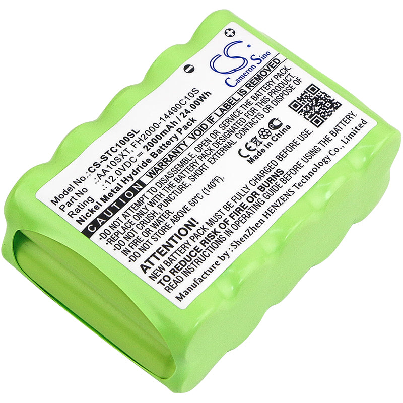 Soundcast Outcast JR Speaker Replacement Battery: 12V 2000mAh Ni-MH, Exact Fit (72.45x50.8x29.05mm) - AA10SXT, FH2000-14490C10S
