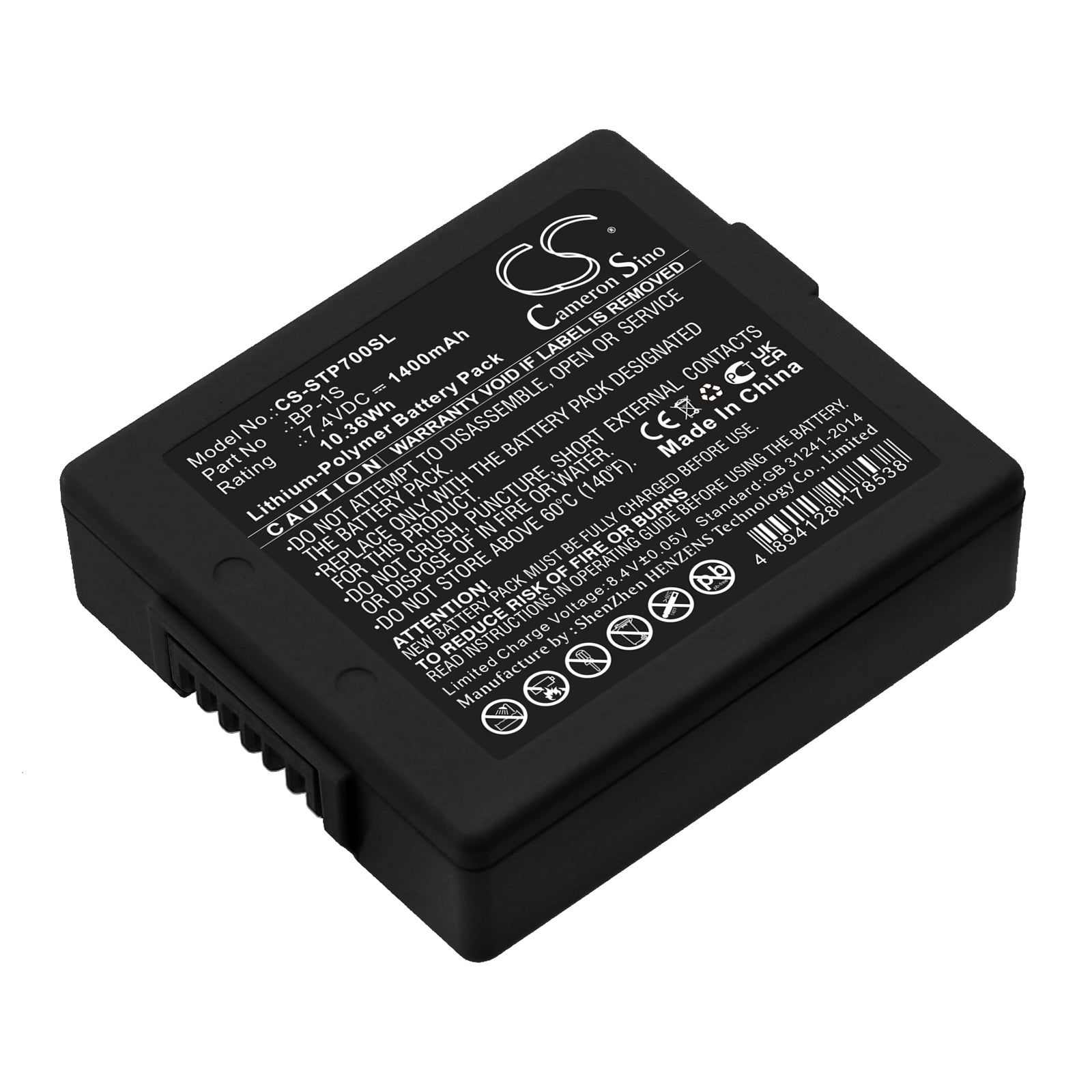 7.4V 1400mAh Li-Polymer Replacement Battery for Stonex P7, S3, S6, S9 Survey Controllers
