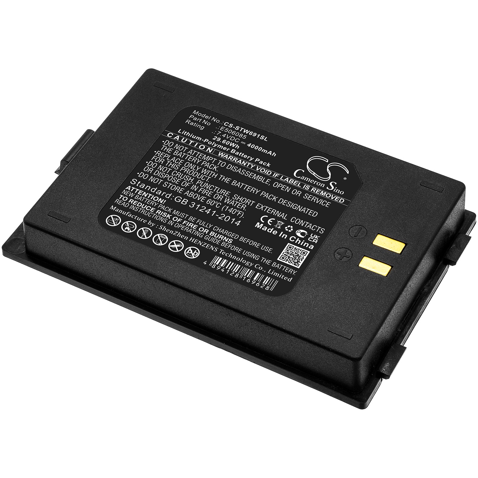 Satlink WS-6916 Replacement Battery - 4000mAh, 7.4V Li-Polymer, 29.6Wh - Survey & Test Equipment Power

