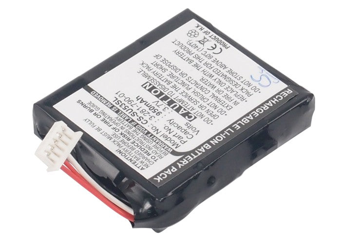950mAh Replacement Battery for Sony NV-U50 NV-U53T GPS Navigator - 3.7V Li-ion (3-281-790-01)
