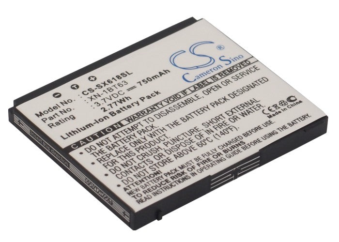 750mAh 3.7V Li-ion Replacement Battery for Sharp SH6110, SH6110C, SH6118 Smartphones (XN-1BT63)
