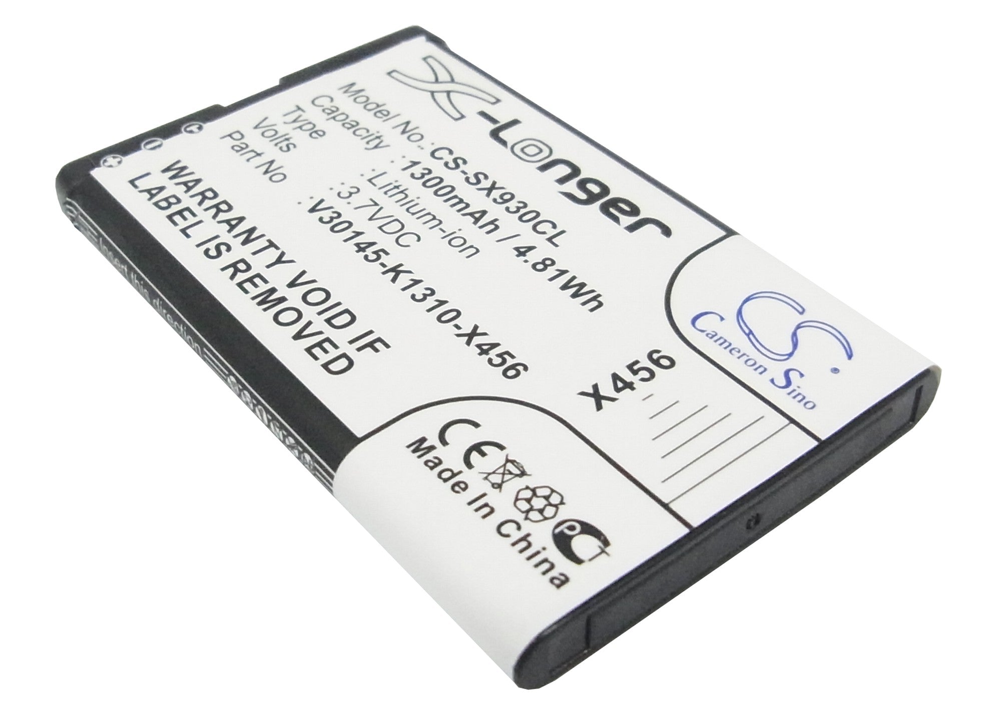 1300mAh Replacement Battery for Siemens Gigaset SL930/SL930A/SL930h Cordless Phones - 3.7V Li-ion
