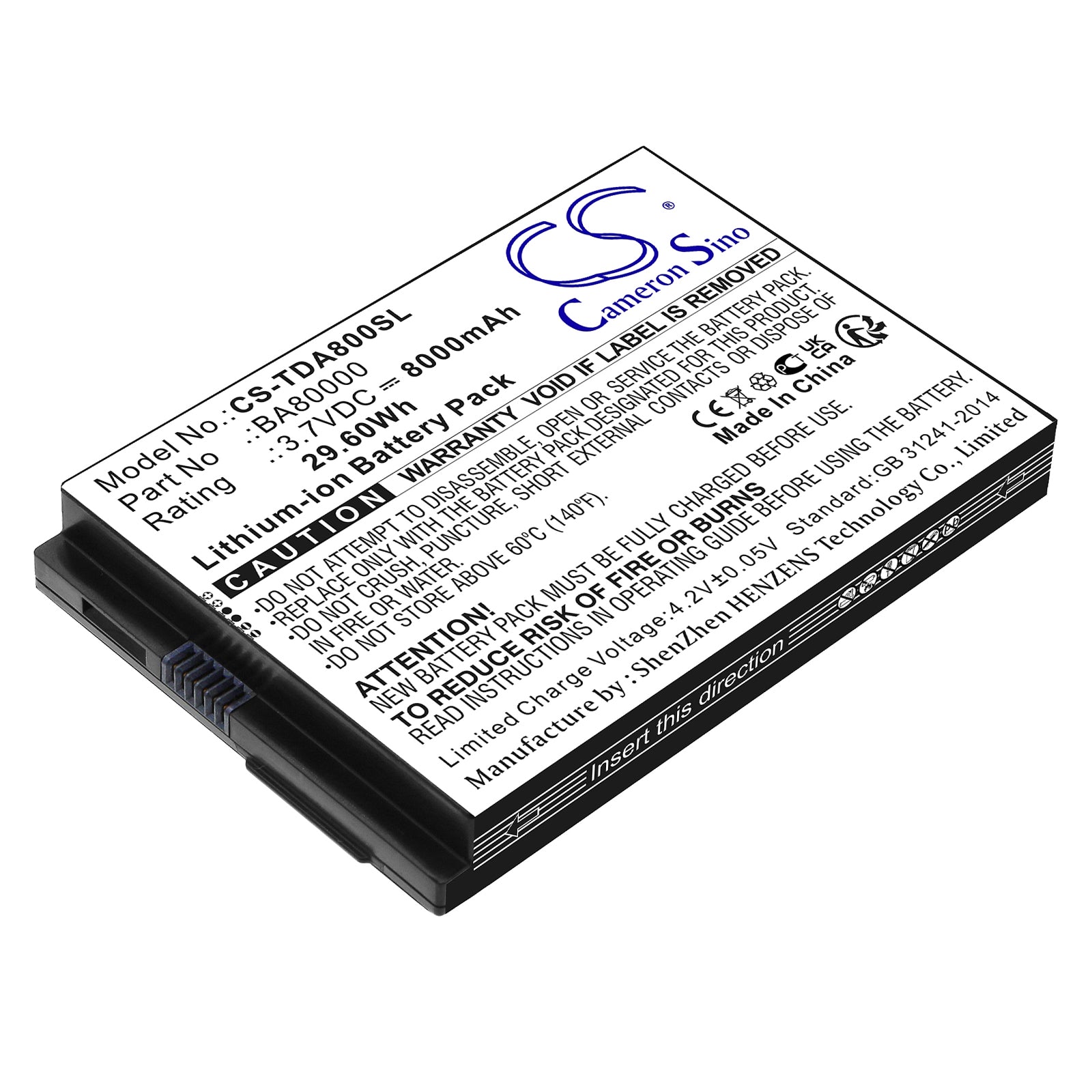 Flytech PB63D31 Battery - Touch Dynamic Quest 7/10 Replacement - 8000mAh 3.7V Li-ion
