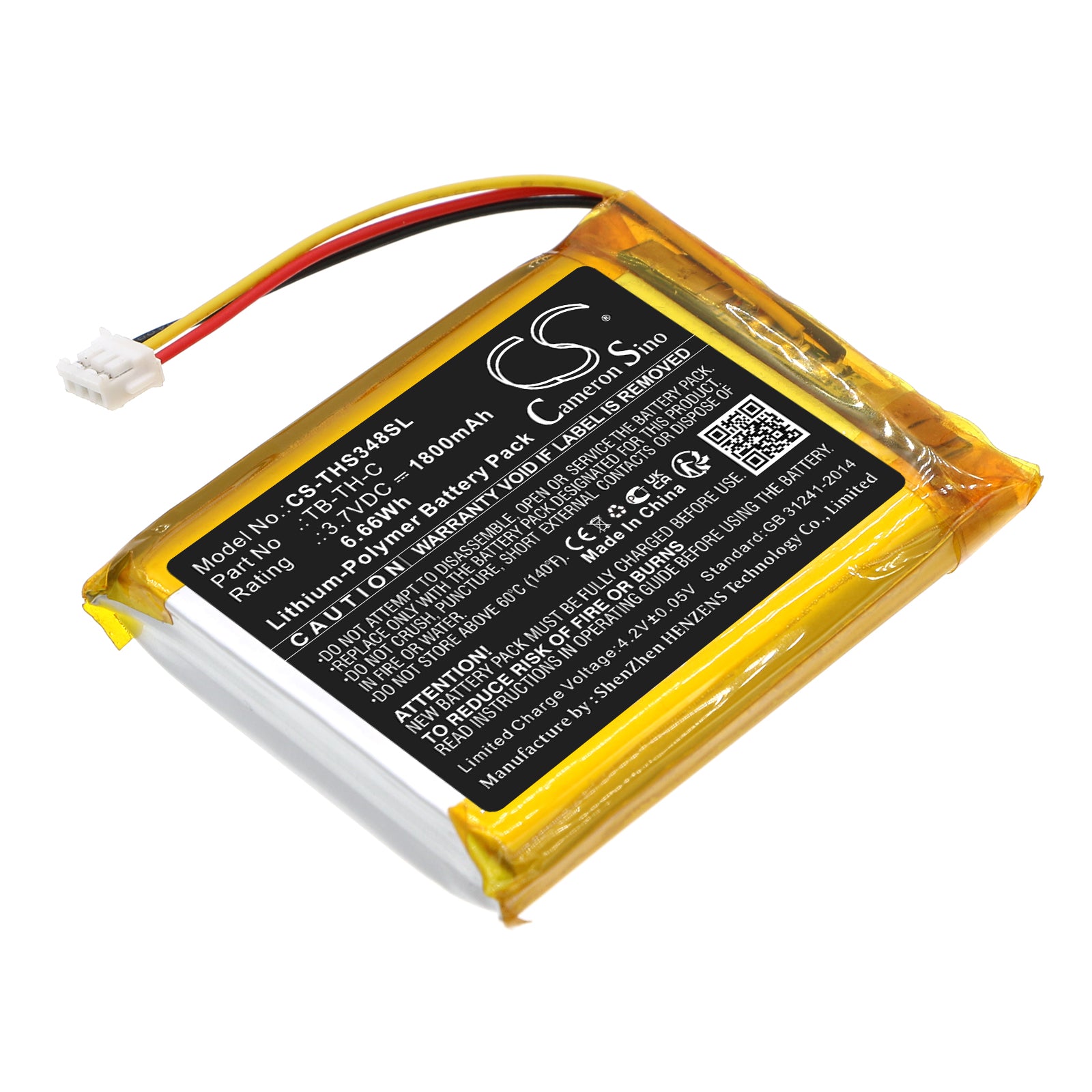 1800mAh Replacement Battery for Therabody SmartGoggles - Personal Care, 3.7V Li-Polymer - Revive Your Relaxation!
