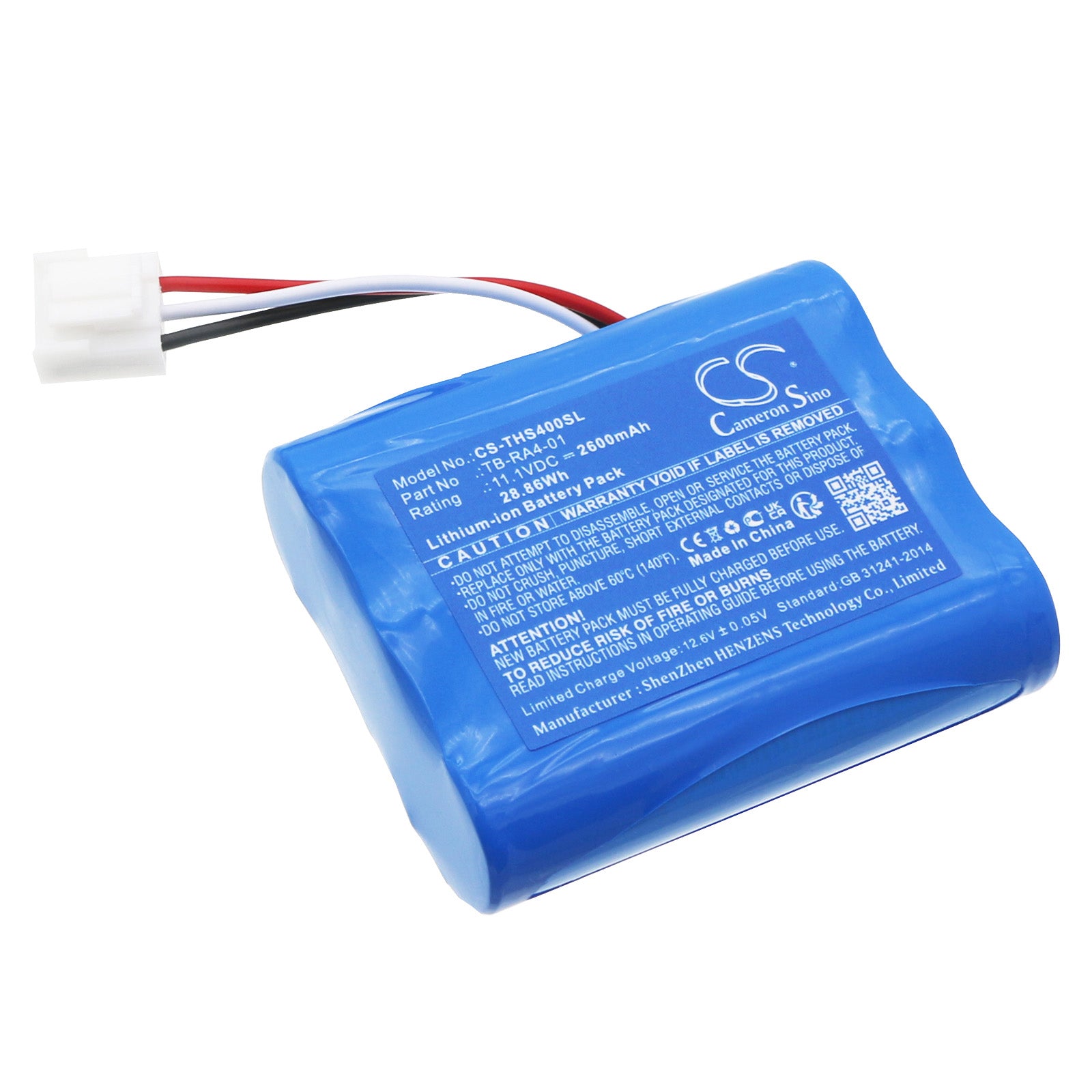 Therabody Theragun G4/G5 Pro Replacement Battery: 11.1V 2600mAh Li-ion - TB-RA4-01, 28.86Wh
