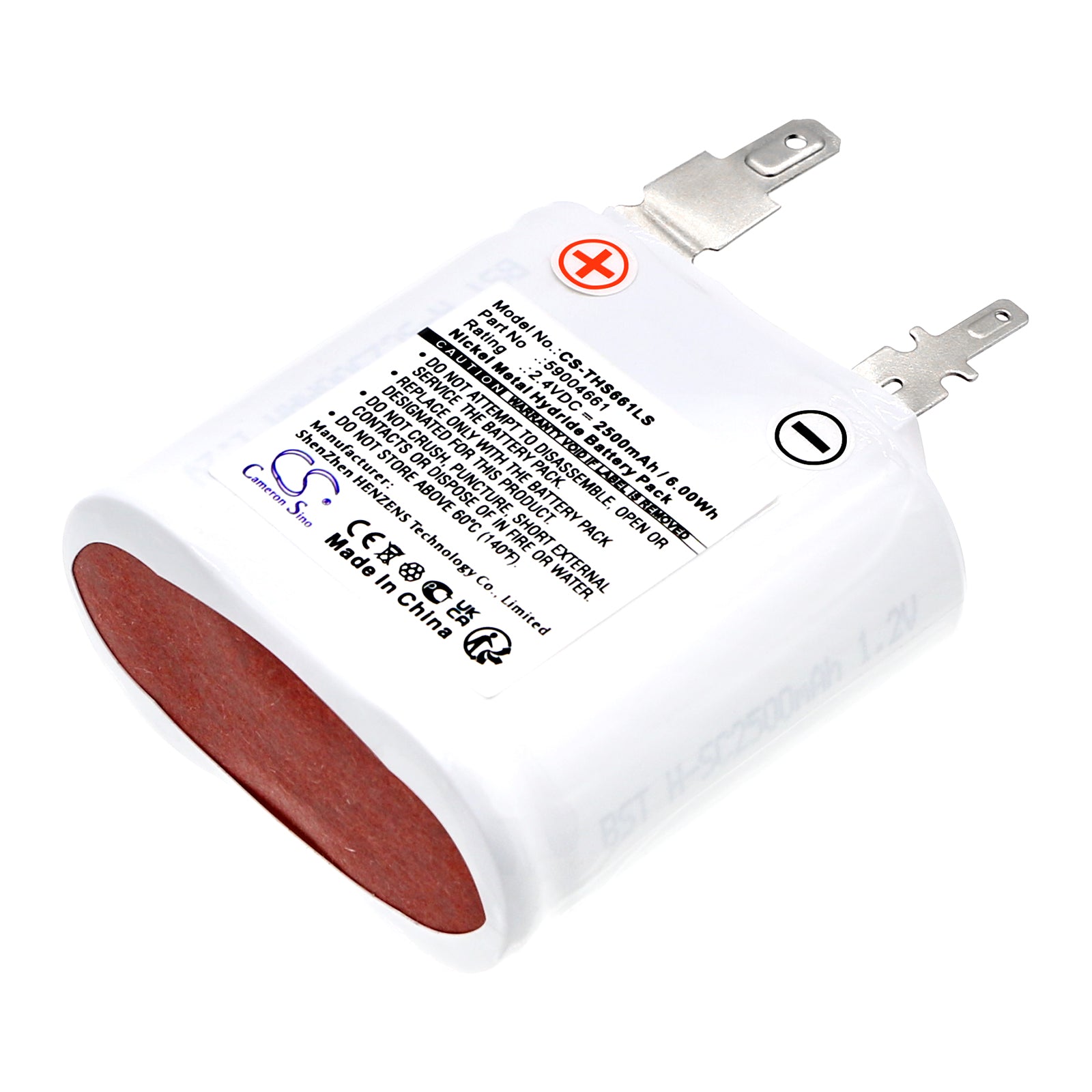 Thorn Voyager Star CS 2 SBS Emergency Light 2500mAh Ni-MH Replacement Battery - 2.4V 6Wh
