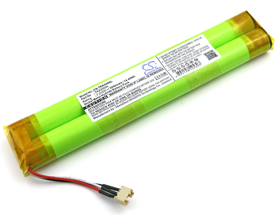 TDK Life On Record A33 Speaker Replacement Battery - 7.2V Ni-MH 2000mAh 14.40Wh
