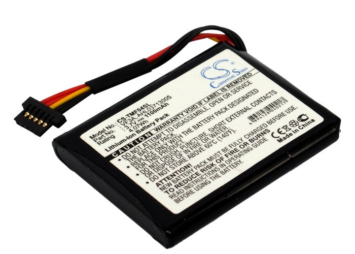 1100mAh Replacement Battery for TomTom XL Live GPS - XL 340M, VF3A, 3.7V Li-ion GPS Navigator Repair Part
