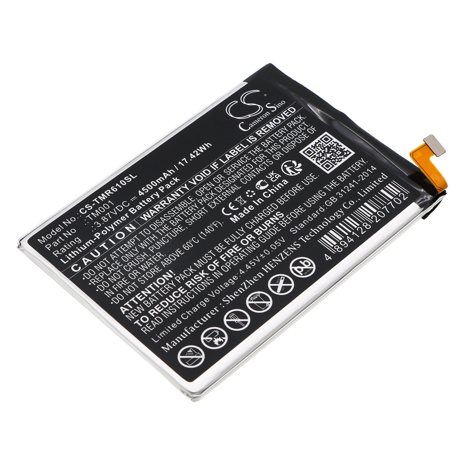 T-Mobile Revvl 6 Pro 5G / Revvl V Plus 5G Replacement Battery (TMAF035G) - 4500mAh Li-Polymer - TM001
