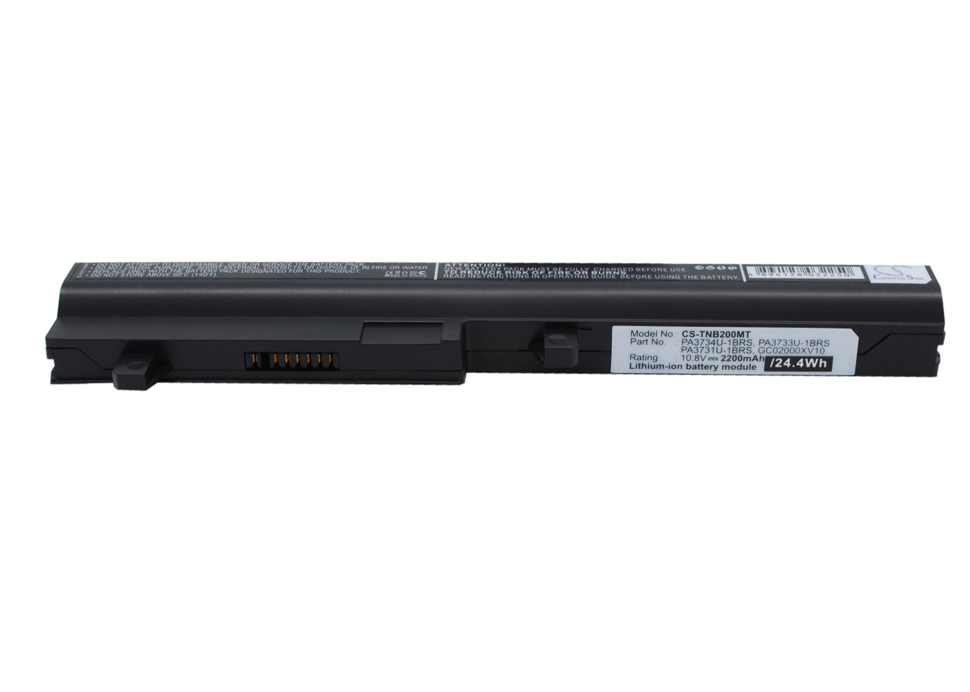 2200mAh Laptop Battery for Toshiba Satellite NB200 NB205 - 10.8V Li-ion - PA3731U-1BRS Replacement
