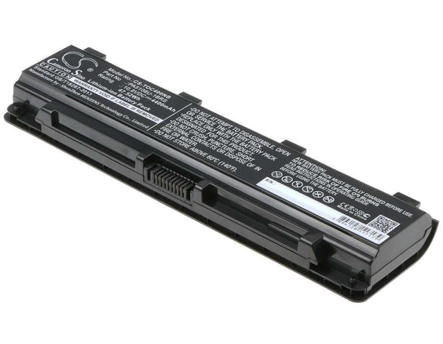 4400mAh Laptop Battery for Toshiba Satellite C40 C50 C55 C70 C75 Series - 10.8V, 47.52Wh
