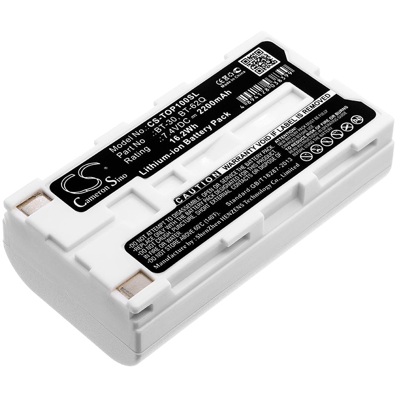 7.4V 2200mAh Li-ion Battery - Topcon FC100/2000, Amada Miyachii MM-410A - Surveying Equipment Replacement Power
