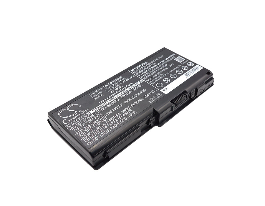 4400mAh Laptop Battery - Toshiba Qosmio X500 & Satellite P500 Series - 10.8V 47.52Wh Replacement
