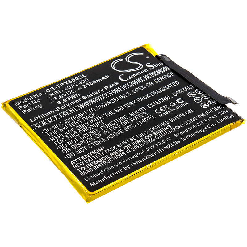 2350mAh 3.8V Li-Polymer Replacement Battery for Neffos Y5s Dual SIM & TP-Link NBL-40A2400
