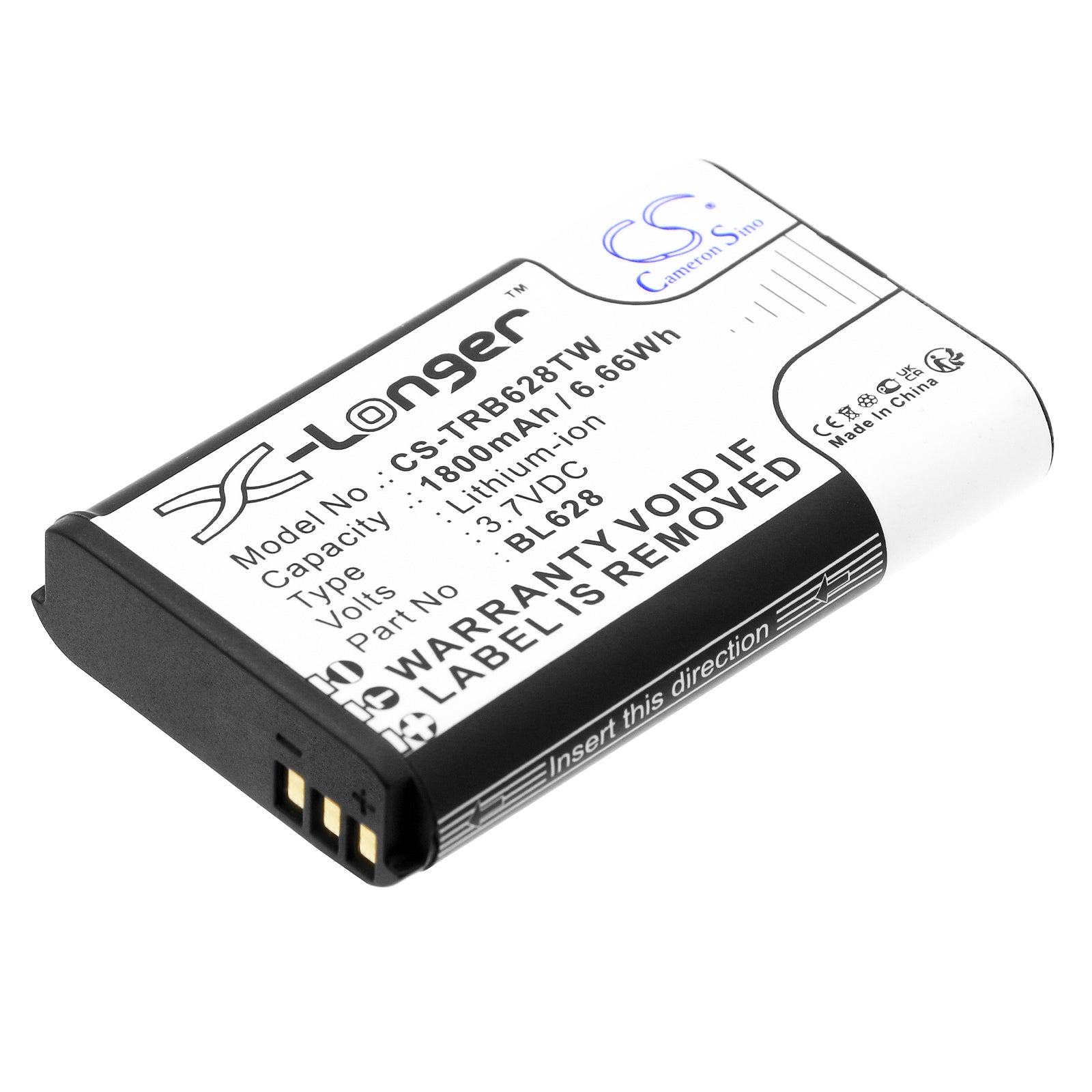 Retevis RB628 Two-Way Radio Battery - 1800mAh 3.7V Li-ion Replacement (BL628, BL667 Compatible)

