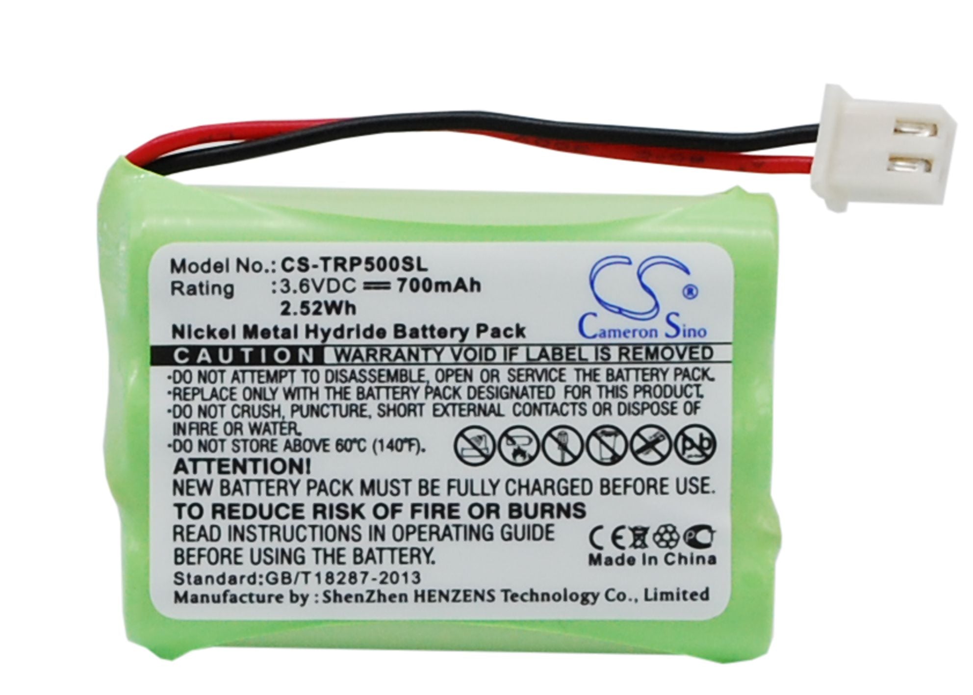 700mAh Replacement Battery for Tri-Tronics Pro 500XL, 500XLS, G2 - 3.6V Ni-MH Dog Collar Battery

