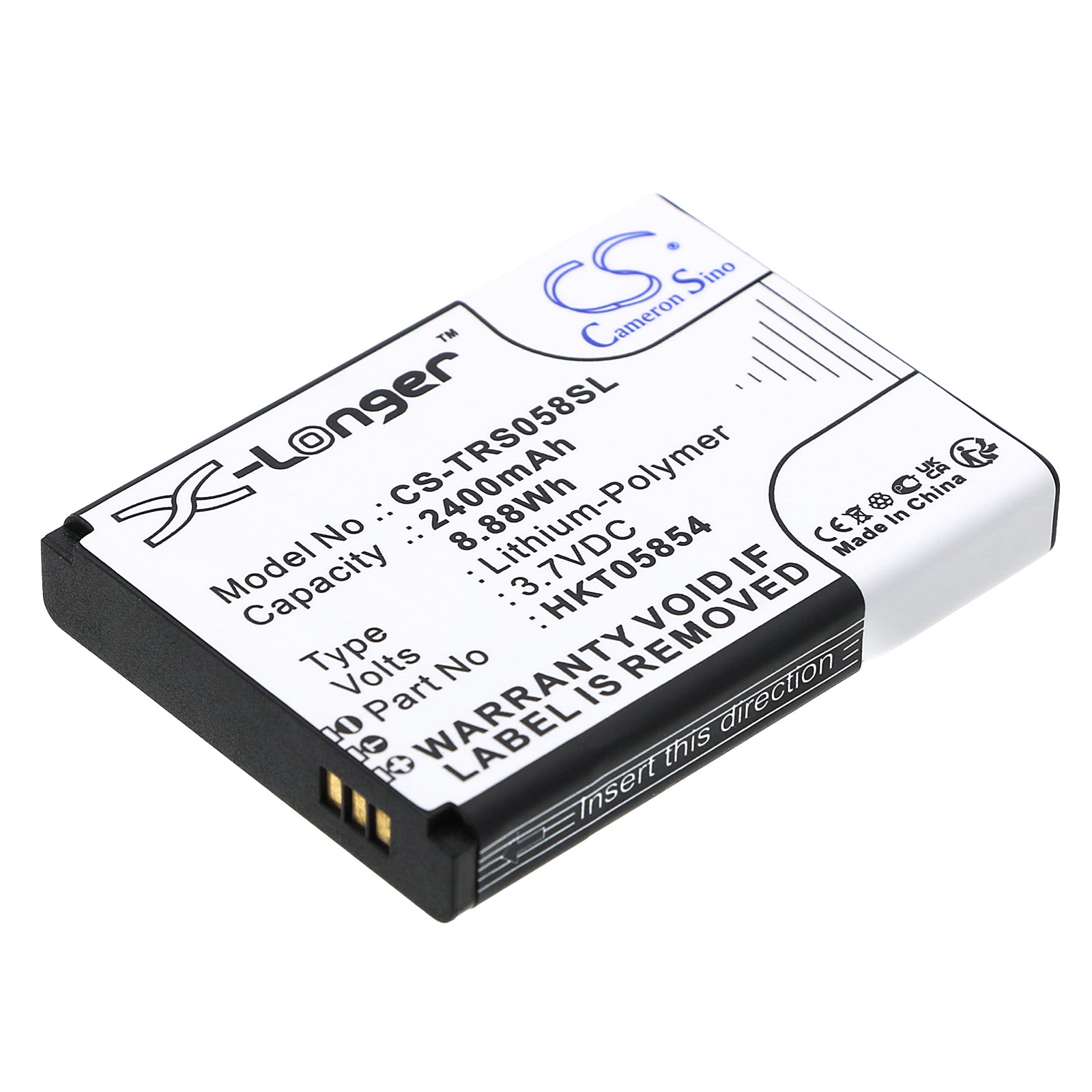 2400mAh Replacement Battery for Thuraya SatSleeve, SatSleeve+, Hotspot - 3.7V Li-Polymer - Satellite Phone Power Solution
