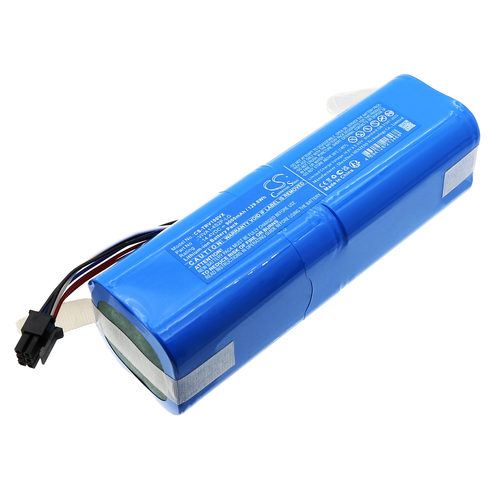 9000mAh Replacement Battery for Trifo VIVA Robot Vacuum, 14.4V Li-ion, VIVA1-4S2P-LG Model, Extended Run Time 
