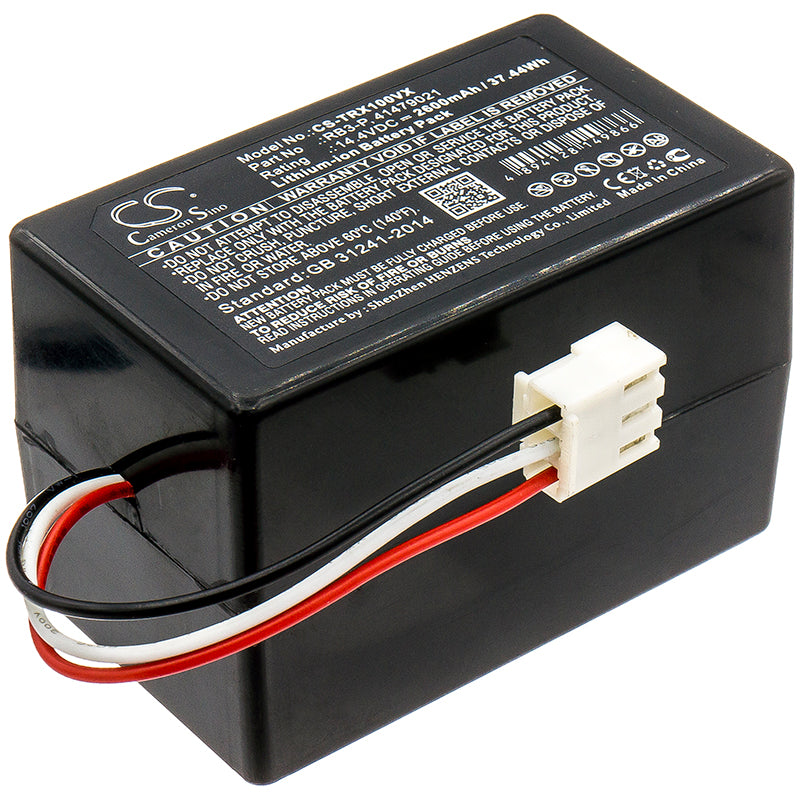 2600mAh Replacement Battery for Toshiba Robotic Vacuum VC-RCX1 & VC-RV2 Series - 14.4V Li-ion
