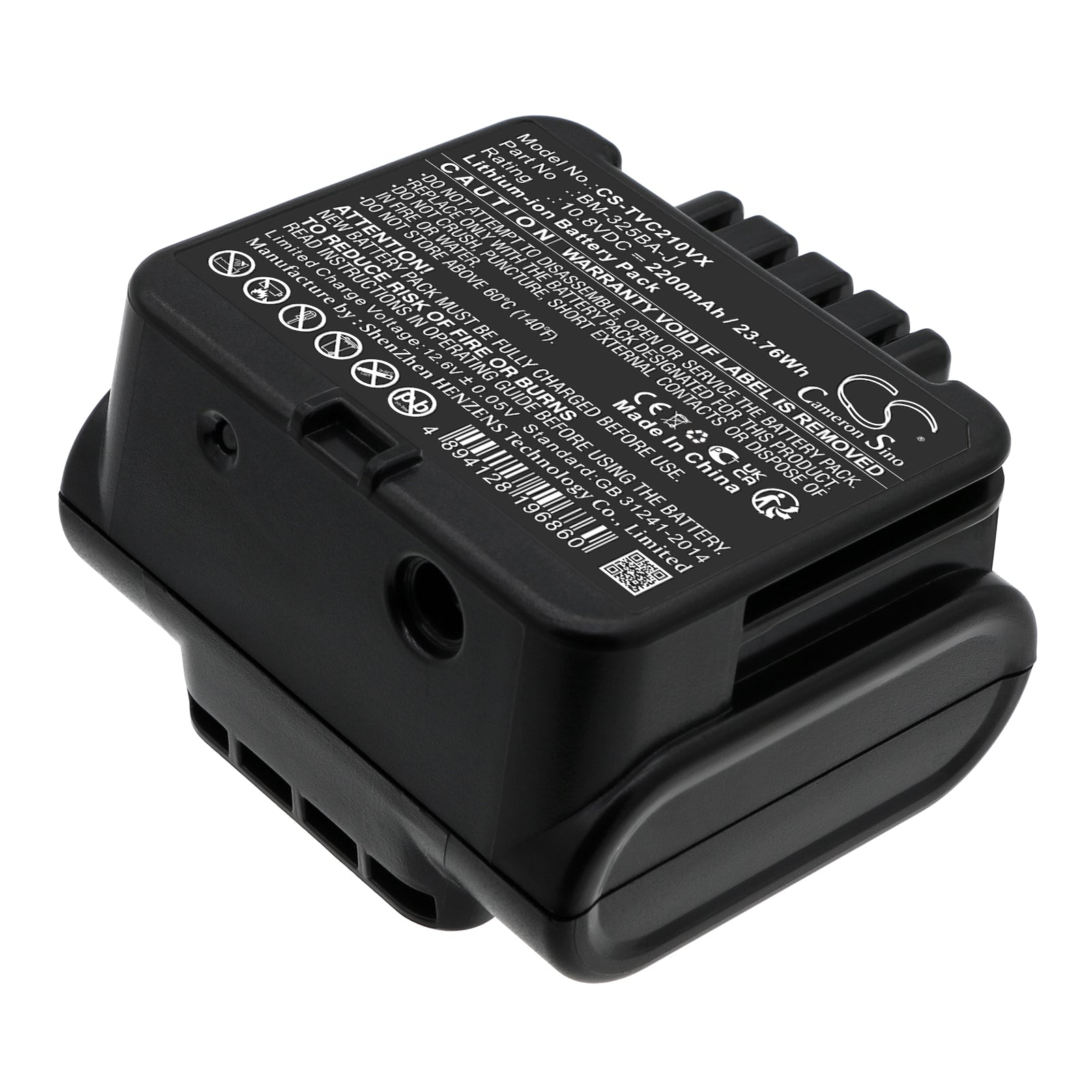 2200mAh 10.8V Li-ion Replacement Battery for Toshiba VC-CLW21 VC-CLW31 Cordless Vacuum Cleaner
