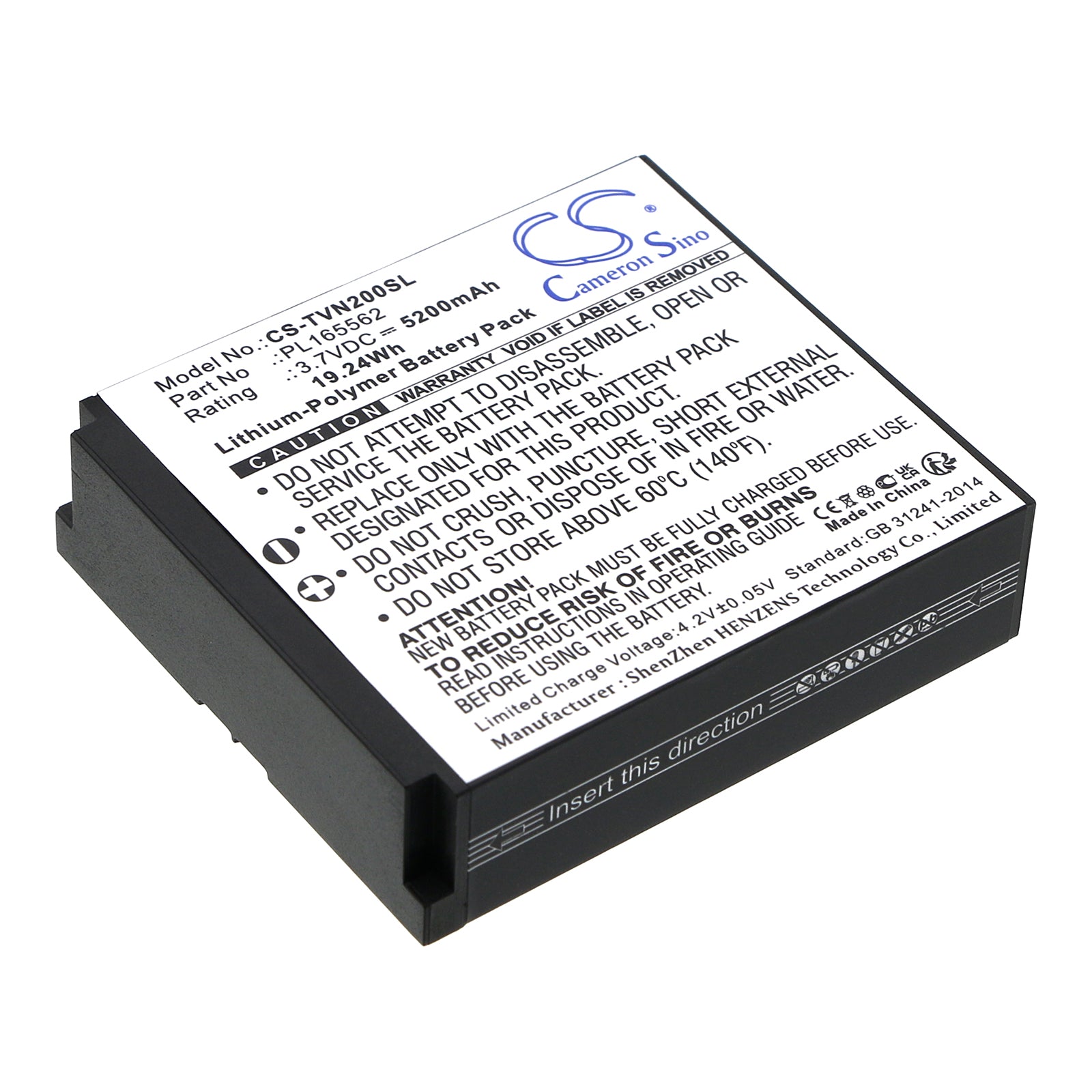 TwoNav Aventura 2 GPS Navigator Battery Replacement - Long-Life 5200mAh, 3.7V Lithium Polymer
