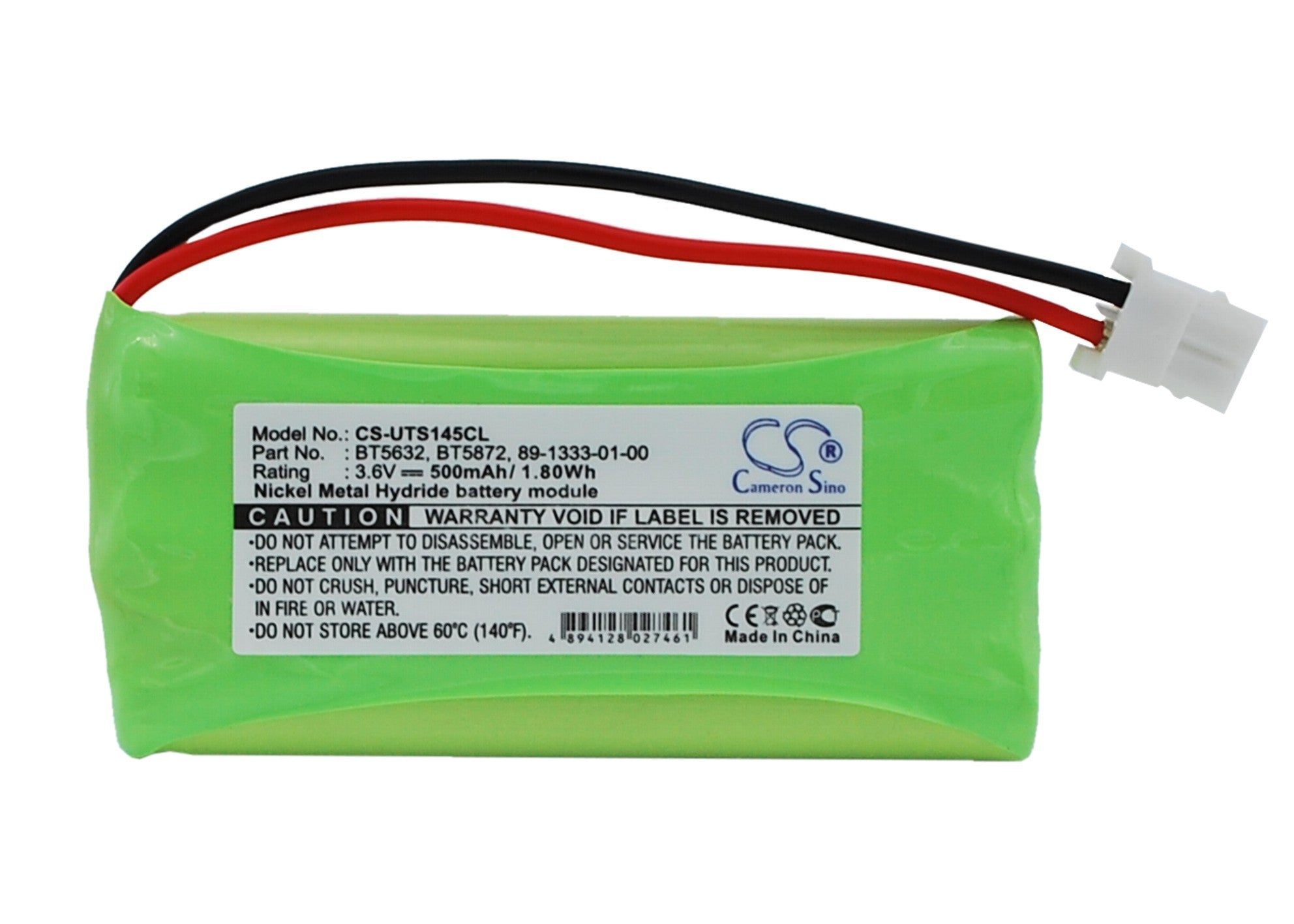 3.6V 500mAh Ni-MH Cordless Phone Battery - Uniden 5105 5145 5146 LS5105 LS5145 LS5146 Replacement Power Pack
