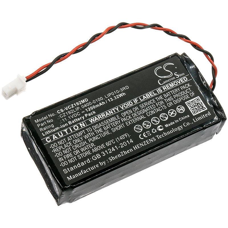 Verathon GlideScope PGVL Monitor & Laryngoscope Replacement Battery - 1200mAh Li-ion, 11.1V, 0400-0100 Compatible
