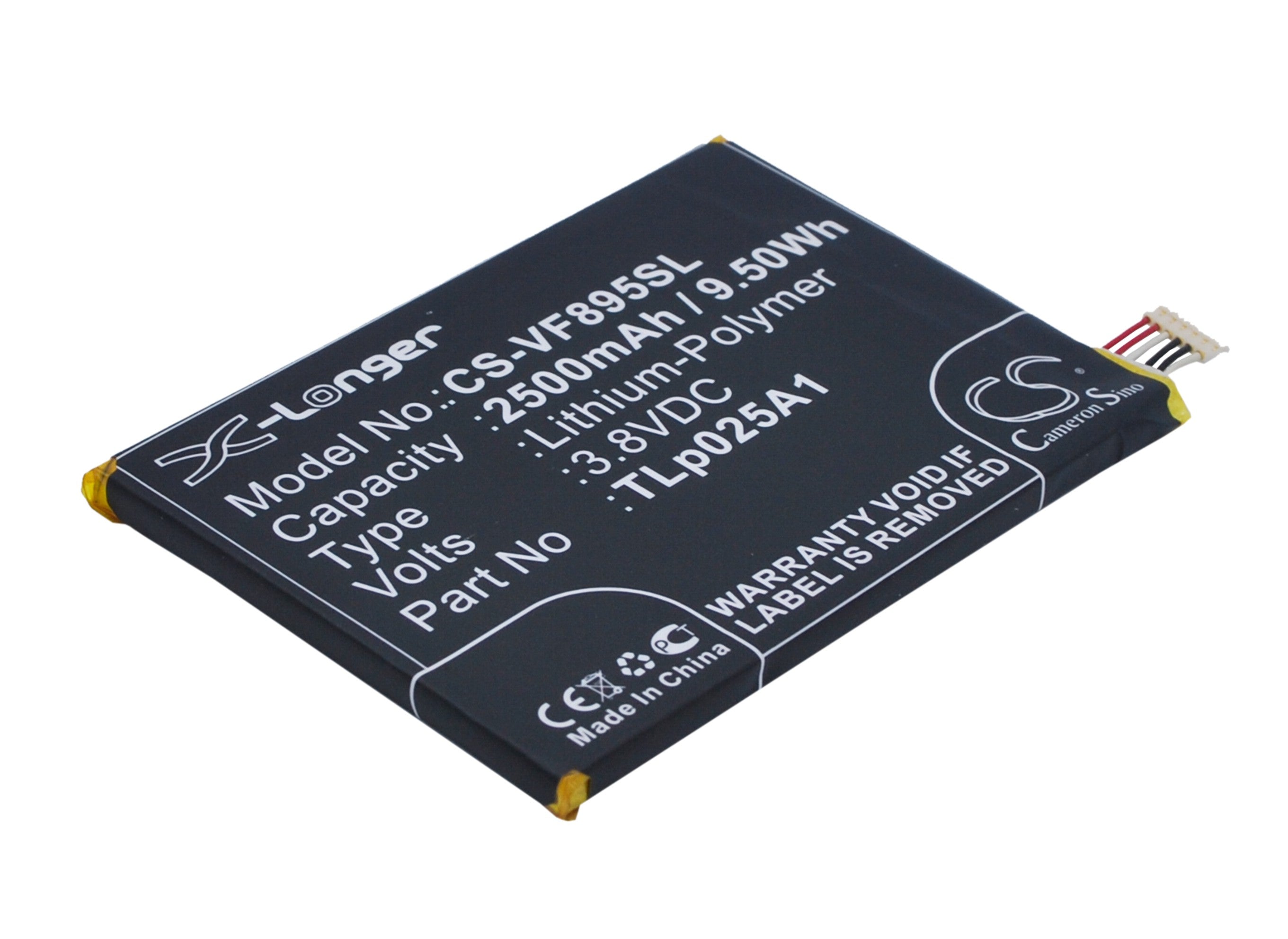 2500mAh Replacement Battery for Alcatel POP 2 5.0 OT-7043 Series & Vodafone Smart Prime 6 - Phone Battery
