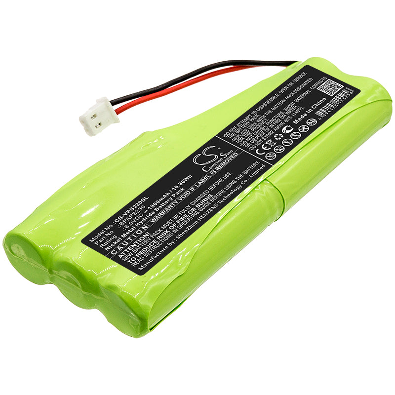Velleman APS230 Replacement Battery - 6.0V 1800mAh Ni-MH - Equipment, Survey & Test - 99.7x42.8x15.2mm
