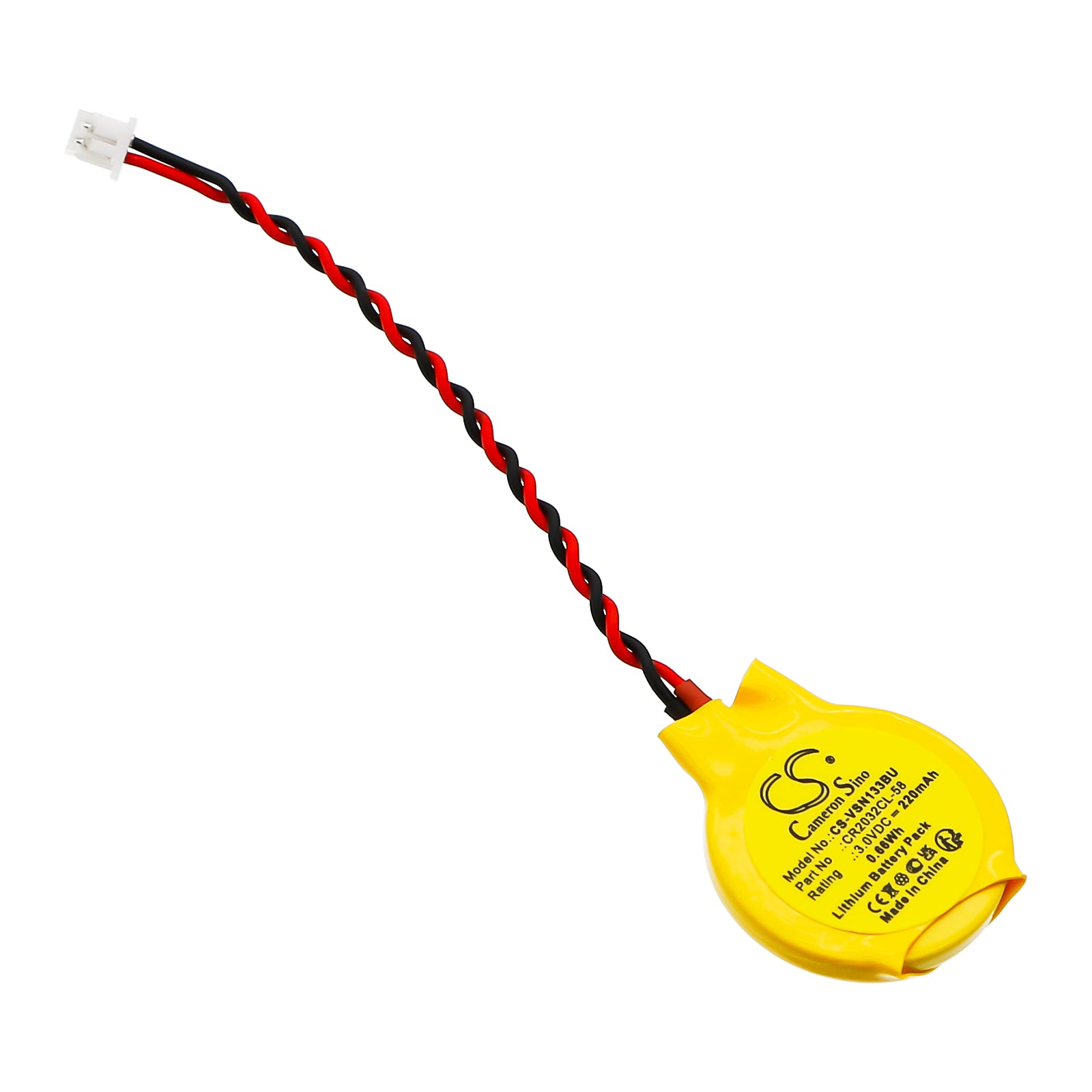 ViewSonic NetTop VOT133 VS14165 CMOS RTC Backup Battery - 3V CR2032 Lithium, 24.4x20.25x4mm - BIOS Memory
