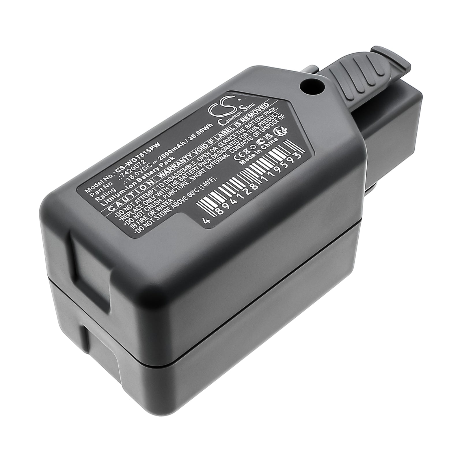 18V 2.0Ah Battery for WOLF Garten Li-ion Power GTB 815 Trimmer, 7420096, HSA, GT815 & Power Pack 3
