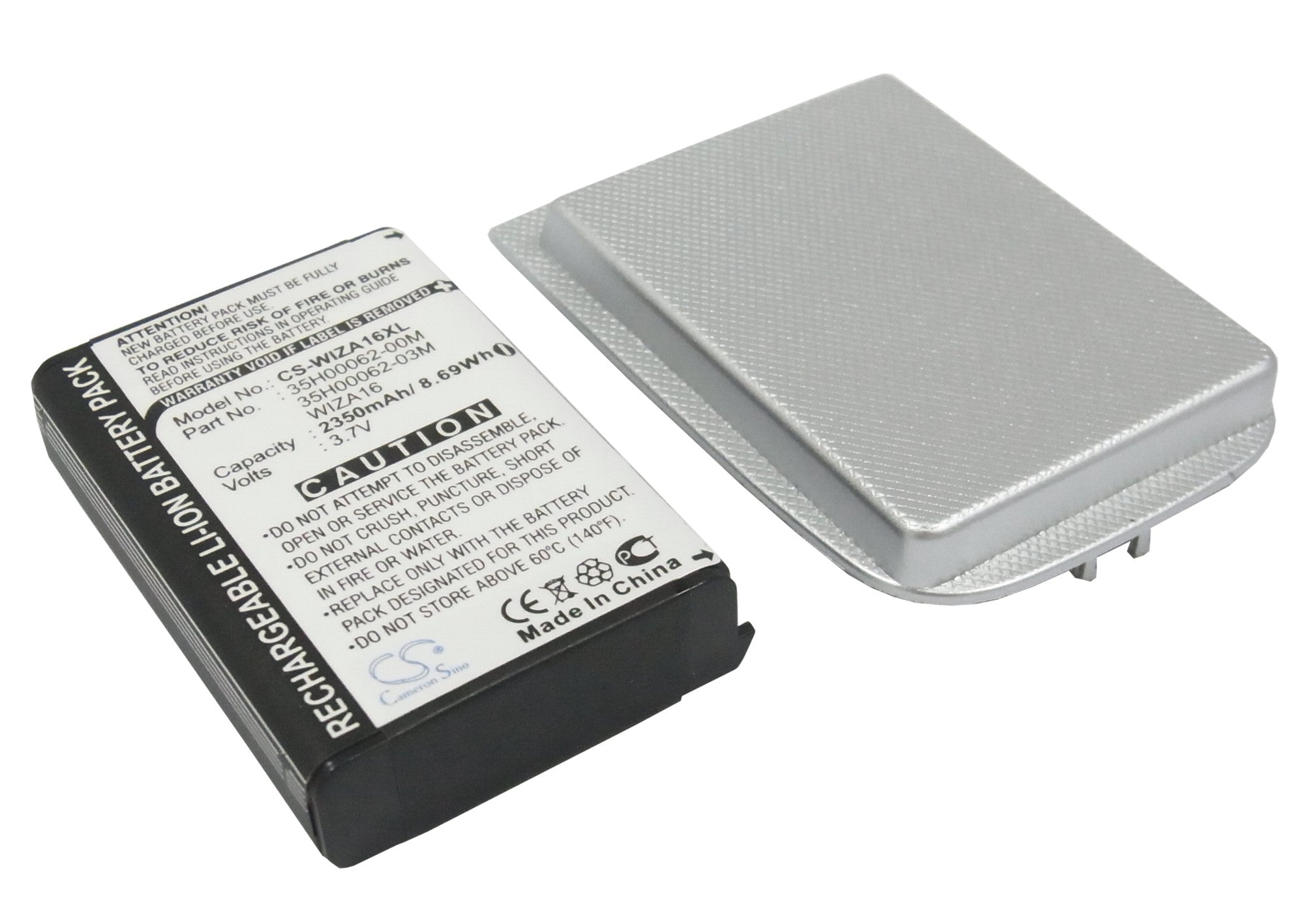 2350mAh Replacement Battery for E-Plus Pocket PDA, HTC Wizard, O2 XDA Mini s - 3.7V Li-ion
