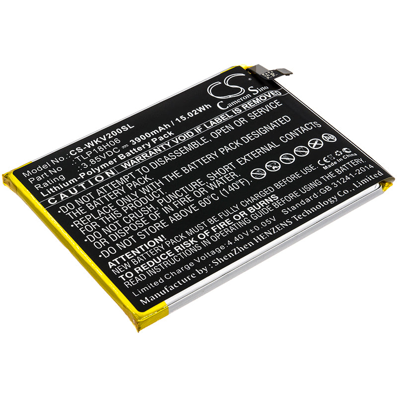 3900mAh Replacement Battery for Wiko View2 Go & M2354 Mobile - Li-Polymer, 3.85V, 15.02Wh
