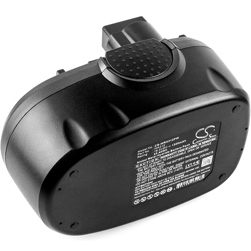 18V 1300mAh Ni-MH Replacement Battery for Worx Power Tools: WG150s, WG541, WG900 Series; WA3127 Upgrade
