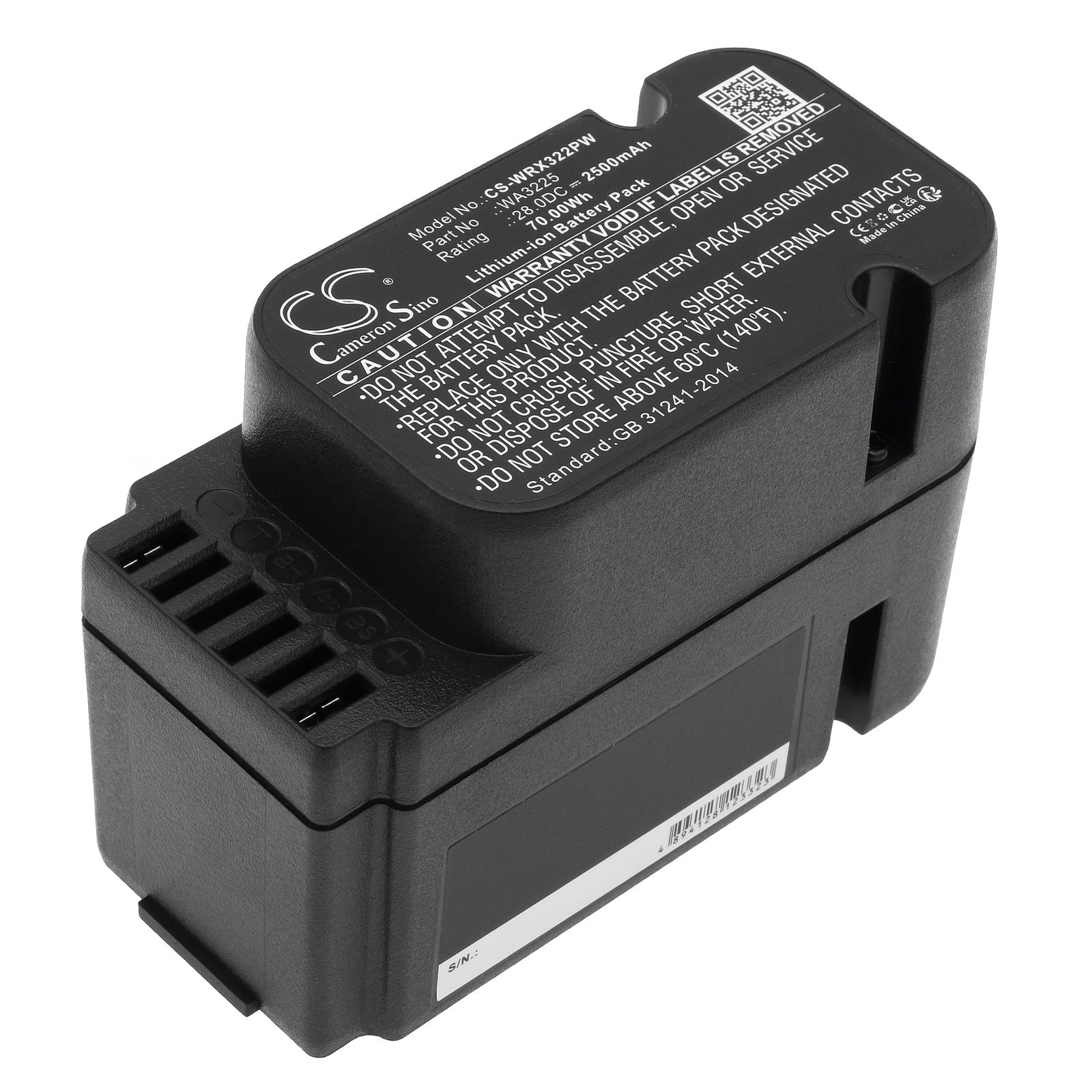 2500mAh 28V Li-ion Battery for Worx Landroid Robotic Mower - WA3225, WA3565 Replacement - WG794, WR111MI Compatible

