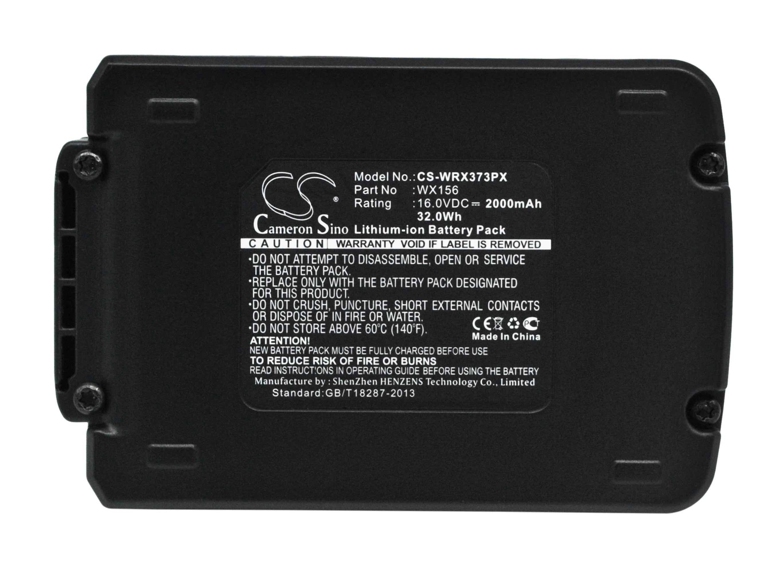 2000mAh 20V Battery for Worx Brushless Impact Drill WX373, WA3527 & WX152 Series Power Tools - Extended Runtime
