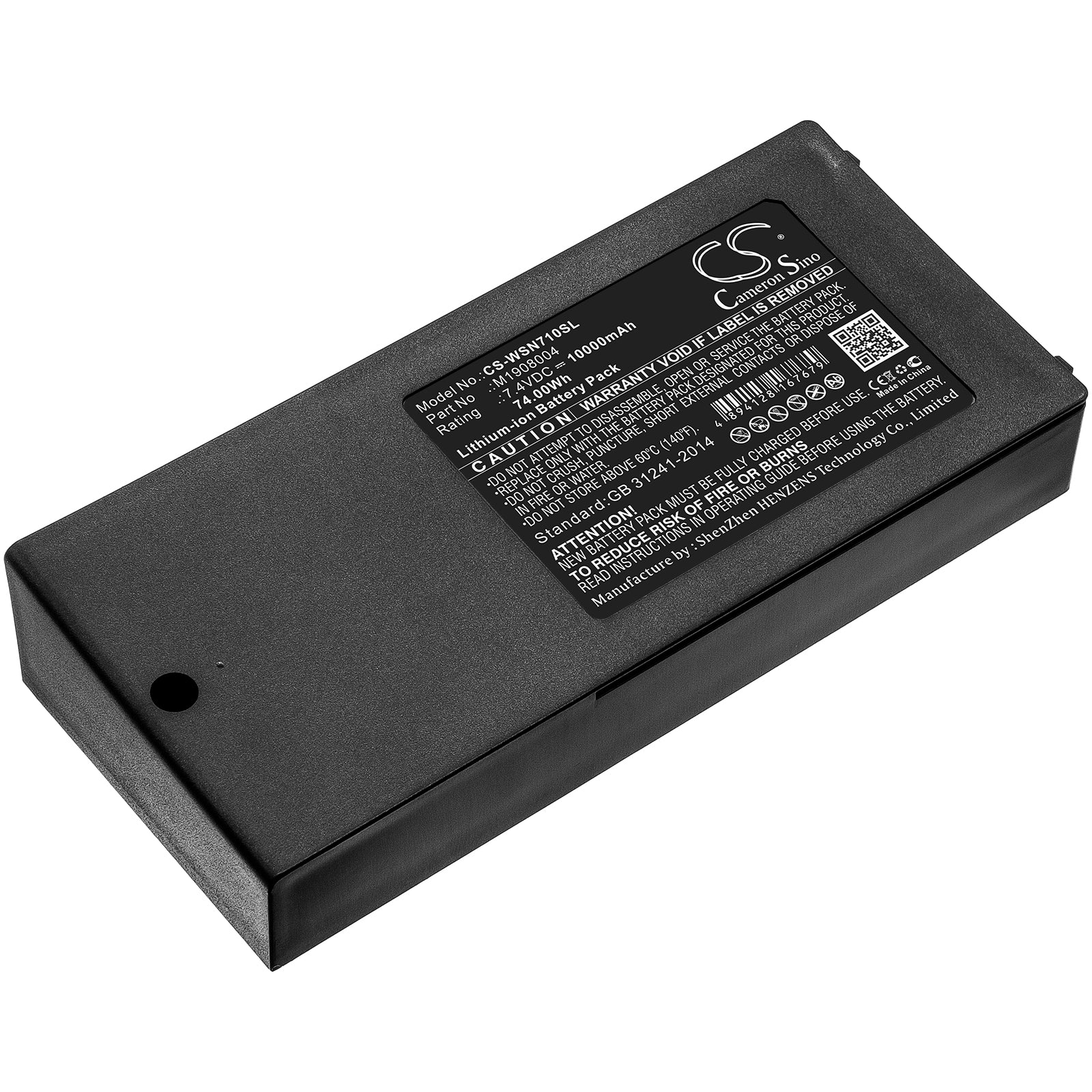 Owon MSO Oscilloscope Battery Replacement - 10000mAh, 7.4V 74Wh Li-ion for MSO7000/8000 & PDS8202T Series
